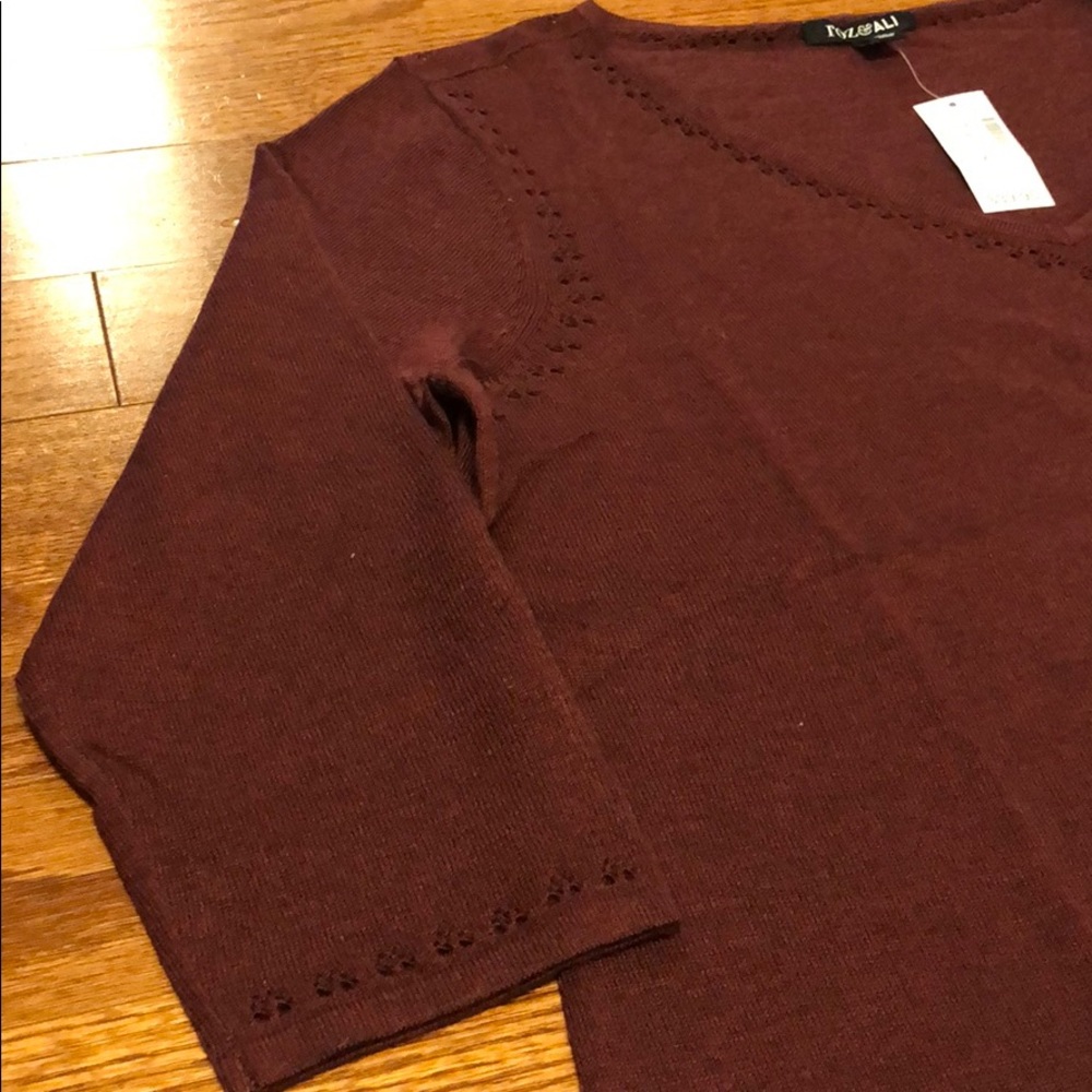 Dark Red Light Sweater